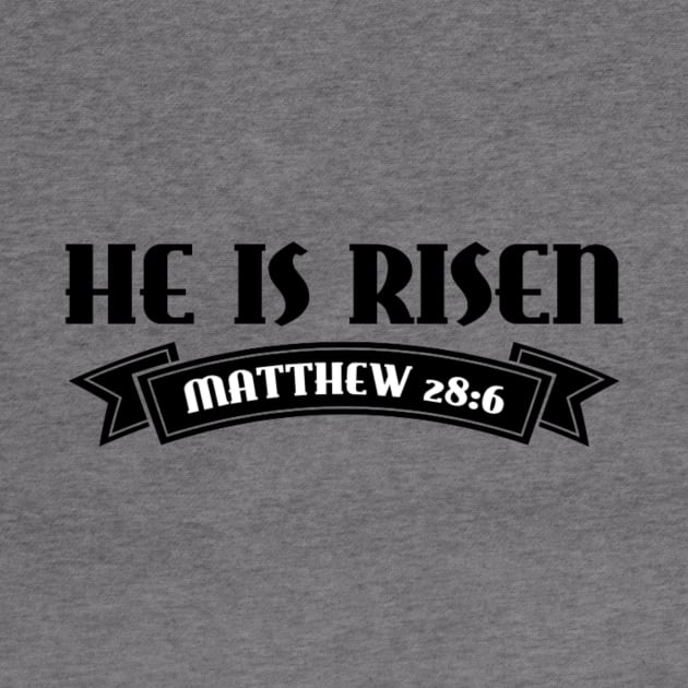 He is Risen Shirt Resurrection Christian Easter by Therapy for Christians